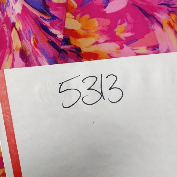 NEW Nicole Miller Floral Chiffon V Neck Summer Flowy Maxi Dress P5313 - Picture 9 of 9